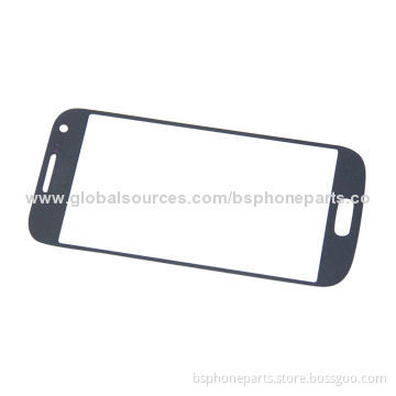 Front glass for Samsung i9500 mini, blue high quality panel touch screen